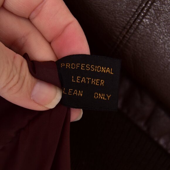 Porsha by Winer Vintage Leather Coat Size 40 - Picture 10 of 11